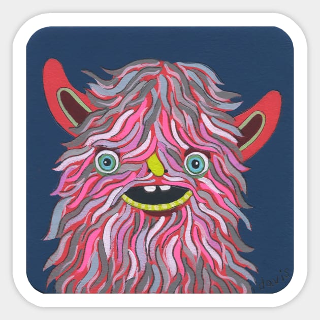 Hairy Sticker by jenniferdavisart